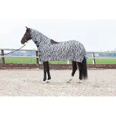 Harry's Horse Zebra Gray uitrij-vliegendeken Onderlengte: 155 cm