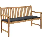 vidaXL Tuinbankkussen 150x50x3 cm oxford stof antracietkleurig