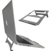Ivol Laptopstandaard - Macbook stand - Tablet houder - Metaal - Zilver