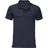 Jack Wolfskin Travel Polo Men Shirt Heren - Night Blue