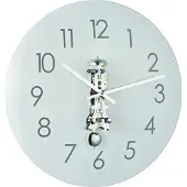 Hermle Herme 30906-000791 wandklok met skelet uurwerk chroom
