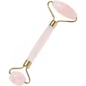 Dermarolling Rose Quartz Jade Roller Gezichtsmassage Roller - roze