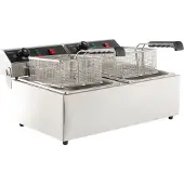 CombiSteel Friteuse Combisteel, elektrisch, 2x6L, 59(b)x29(h)x44(d), 2x230V/2x3.3kW