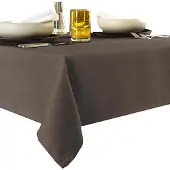 De Witte Lietaer Tafellaken Gibson Chocolate-Ø 190 cm