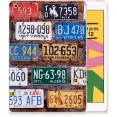 B2Ctelecom Apple iPad 10.2 | iPad 10.2 (2020) | 10.2 (2021) Tablet Backcover met foto Kentekenplaten