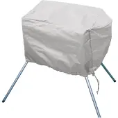 Eurotrail beschermhoes barbecue grill large 73 x 30 cm polyester grijs