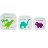 Sass & Belle Brooddoos lunchbox dino set van 3 -