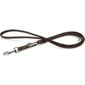 Beeztees leren dressuurlijn Buffalo. Bruin. 200 cm x 18 mm.