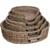 Happy-House Riet - Hondenmand - Beige/Bruin - 64x51x25 cm - Middel