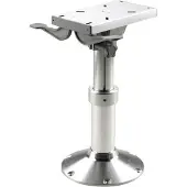 VETUS Sliding Gas Adjustable Seat Foot Zilver 34-47 cm