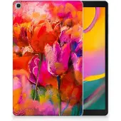B2Ctelecom Tablethoes Samsung Galaxy Tab A 10.1 (2019) Tulips