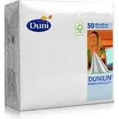 Duni servet Dunilin - 40 x 40cm - 45 stuks - wit