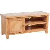 vidaXL Tv-meubel 103x36x46 cm massief eikenhout