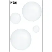 Thema party 40x Mega Ballon 60 cm transparant