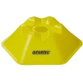 Sportec afbakenbollen hexagonaal 10 stuks geel