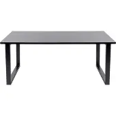 Leitmotiv salontafel Fushion 109 x 50 x 40 cm staal/hout zwart
