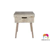 COSY&TRENDY BIJZETTAFEL DOOS MET DEKSEL 36X36XH45CM