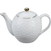 Tokyo Design Studio - Nippon White Gold Rim Round Teapot 1300ml Star
