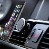 AML WizGear Air vent Universele Magneet Telefoon Ventilatierooster houder zwart