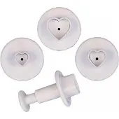 Städter Plunger cutter - set van 3 mini hartjes -