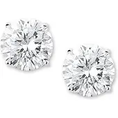 TFT Oorknoppen Zirkonia Zilver Gerhodineerd Glanzend