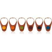VacuVin Glasmarkers Vacu Vin Bottle Marker & Stopper Leather (6-delig)