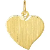 Trendjuwelier huiscollectie 4006175 Gouden graveerplaat hartvormig