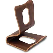 Terratec Houten één Tablet standaard van echt hout, Tablethouder, Bruin