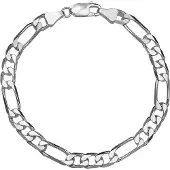 Trendjuwelier huiscollectie Armband Zilver Figaro 6 mm 22 cm