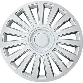 Car Plus Wieldoppen California 16 Inch Abs Zilver Set Van 4