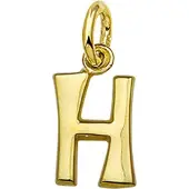 The Jewelry Collection Hanger Letter H - Goud