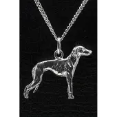 MOOYE ® - Collectie Zilveren Sloughi ketting hanger - groot
