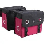 Willex Canvas Tas Zwart/Paradise Red