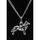 MOOYE ® - Collectie Zilveren Barb ketting hanger - groot