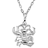 Montebello Ketting Kreeft - Dames - 925 Zilver - Horoscoop - 12 x 20 mm - 45 cm