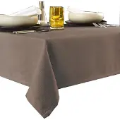 De Witte Lietaer Tafellaken Gibson Walnut-Ø 210 cm