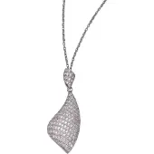 Orphelia Hanger + Ketting Pave In Lines Zirconium 262 Stones ZH-4516
