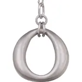 Orphelia Hanger + Ketting Oval Satin ZH-4524