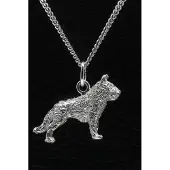 MOOYE ® - Collectie Zilveren Laekense herder ketting hanger - groot