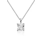Montebello Ketting Veronique - Dames - Zilver Gerhodineerd - Zirkonia - 8 mm - 45 cm