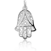 Montebello Hanger Hand van Fatima - Dames - 925 Zilver - 15 x 25 mm