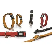 Beeztees - Halsband Hond - Mac Leather - Rood - 20-40 cm