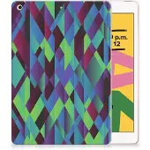 B2Ctelecom Apple iPad 10.2 | iPad 10.2 (2020) | 10.2 (2021) Back Cover Abstract Green Blue