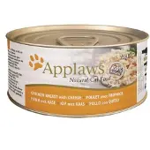 Applaws Cat Adult Chicken Breast with Cheese in Broth Hähnchenbrust mit Käse in Brühe 24x70 g