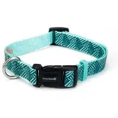Beeztees nylon halsband Geo donkergroen 26-40 cm x 15 mm