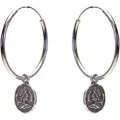Karma 925 Sterling Zilveren Hoops Symbols Coin Oorknoppen M1967-25