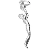 MOOYE ® - Collectie Zilveren Basketballer middel ketting hanger