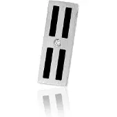 Montebello Hanger Wesley - 316L Staal - 35x12mm