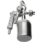 MOOYE ® - Collectie Zilveren Verfspuit kettinghanger