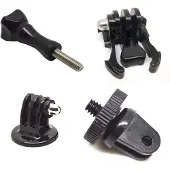 Shop4 - Actioncam Adapter - Schroevenset Zwart